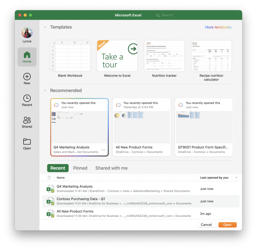 just purchase new excel for mac